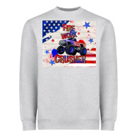 Heather Grey firework crusher 4th of july Heavyweight Sweatshirt - TumblerDesignByShophia