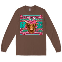 Chestnut easter longhaired cow Long Sleeve Tee - Jasminsmagicworld