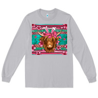 Moon Dust easter longhaired cow Long Sleeve Tee - Jasminsmagicworld