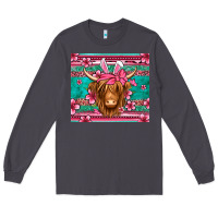 Smoke easter longhaired cow Long Sleeve Tee - Jasminsmagicworld