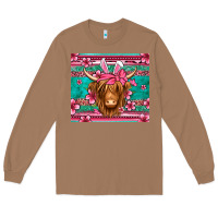 Toasted Coconut easter longhaired cow Long Sleeve Tee - Jasminsmagicworld