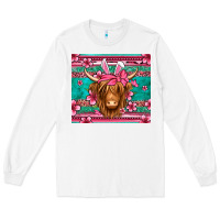 White easter longhaired cow Long Sleeve Tee - Jasminsmagicworld