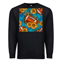 Black american football with leopard Premium Sweatshirt - BundleAndBundleShop