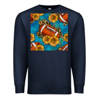 Navy american football with leopard Premium Sweatshirt - BundleAndBundleShop
