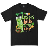 Black st. patricks day jesus fills my cup Premium Tee - MaliasSmallBusiness