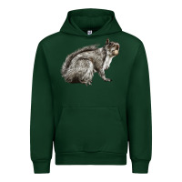 Foreset Green Gray Squirrel Urban Hoodie - LillyAllenDesigns