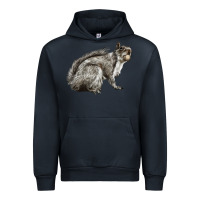 Navy Gray Squirrel Urban Hoodie - LillyAllenDesigns