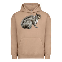 Pigment Burro Gray Squirrel Urban Hoodie - LillyAllenDesigns