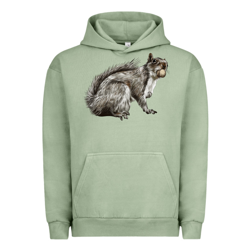 Gray Squirrel Urban Hoodie by LillyAllenDesigns | Teevron