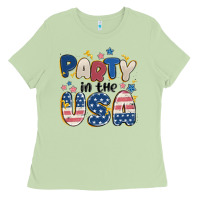Party In The Usa Ladies Tee | Teevron