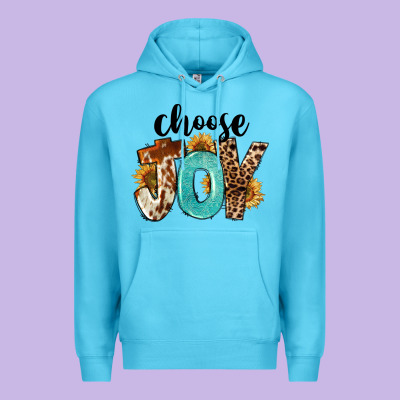 Western Choose Joy Premium Hoodie Designed By Fadigitalartstudio