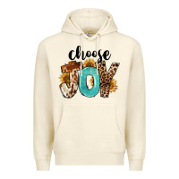 Sandshell Western Choose Joy Premium Hoodie - FaDigitalArtStudio