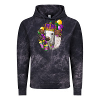 Cloud Black Mardi Gras Longhorn Calf Vintage Hoodie - LillyAllenDesigns