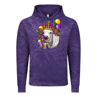 Cloud Purple Mardi Gras Longhorn Calf Vintage Hoodie - LillyAllenDesigns