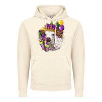 Vintage Artic Mardi Gras Longhorn Calf Vintage Hoodie - LillyAllenDesigns