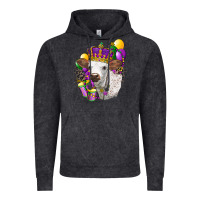 Vintage Black Mardi Gras Longhorn Calf Vintage Hoodie - LillyAllenDesigns