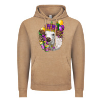 Vintage Coffee Mardi Gras Longhorn Calf Vintage Hoodie - LillyAllenDesigns