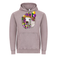 Vintage Zinc Mardi Gras Longhorn Calf Vintage Hoodie - LillyAllenDesigns