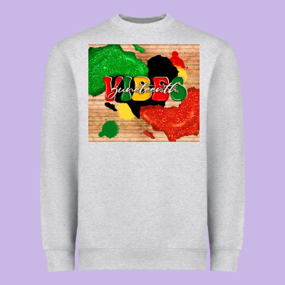 Juneteenth Vibes Heavyweight Sweatshirt Designed By Tumblerdesignbyshophia