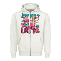 Love You A Latte Zipper Hoodie | Teevron