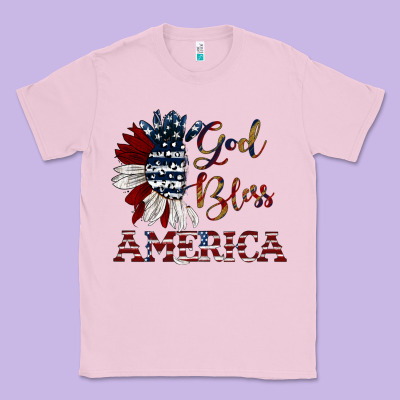 God Bless America Classic Tee Designed By Jahusdesignshop
