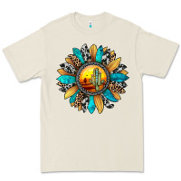 Sunset Sunflower Premium Tee | Teevron