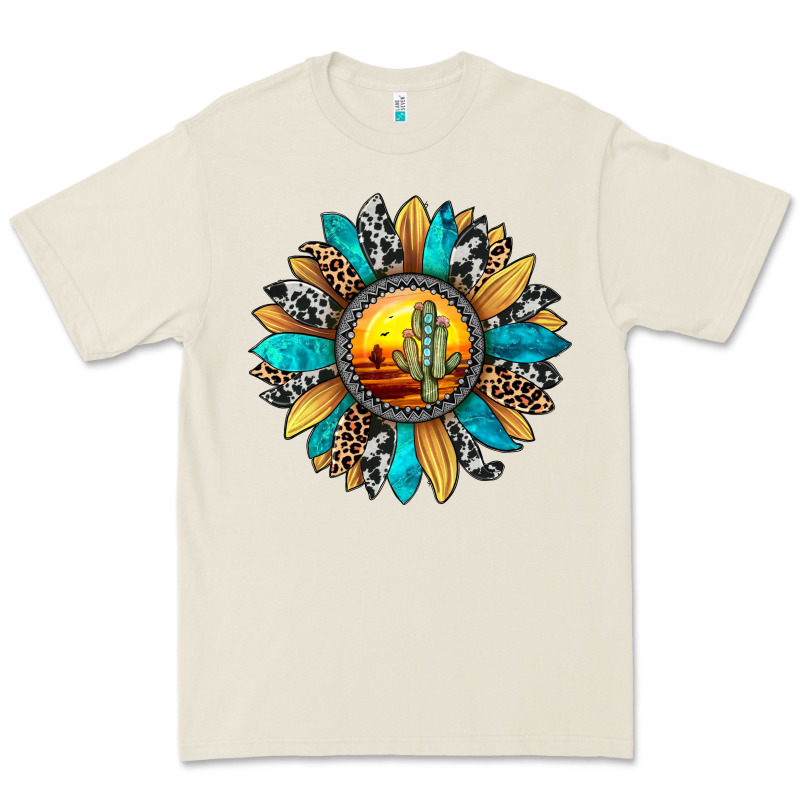 Sunset Sunflower Premium Tee by JahusDesignShop | Teevron