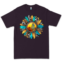 Plum sunset sunflower Premium Tee - JahusDesignShop