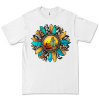 White sunset sunflower Premium Tee - JahusDesignShop