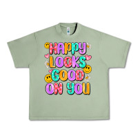 Oil Green happy looks good on you Urban Heavy Tee - Artiststas