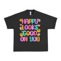 Pigment Black happy looks good on you Urban Heavy Tee - Artiststas