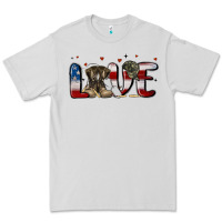 Dove Grey love army Premium Tee - MaliasSmallBusiness