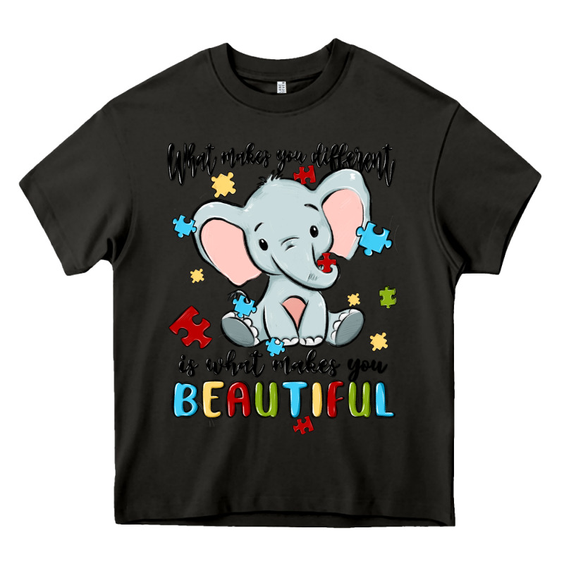 What Makes You Different Is What Makes You Beautif Heavy Core Tee by MaliasSmallBusiness | Teevron