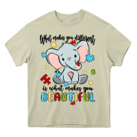 Mossy what makes you different is what makes you beautif Heavy Core Tee - MaliasSmallBusiness