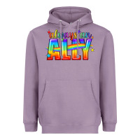 Lavender Always An Ally Pride LGBTQ Heavyweight Hoodie - BundleAndBundleShop