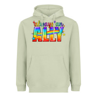Matcha Always An Ally Pride LGBTQ Heavyweight Hoodie - BundleAndBundleShop
