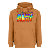 Meerkat Always An Ally Pride LGBTQ Heavyweight Hoodie - BundleAndBundleShop