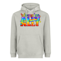 Moon Dust Always An Ally Pride LGBTQ Heavyweight Hoodie - BundleAndBundleShop