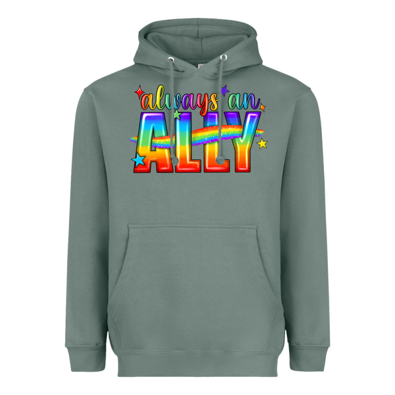 Always An Ally Pride Lgbtq Heavyweight Hoodie by BundleAndBundleShop | Teevron