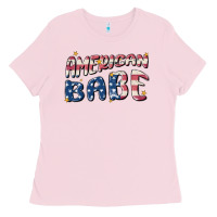 Bubblegum Pink American babe Ladies Tee - MaliasSmallBusiness