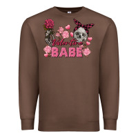 Chestnut Valentine Babe Valentine's Day Skull Premium Sweatshirt - FaDigitalArtStudio