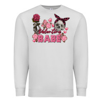 Dove Grey Valentine Babe Valentine's Day Skull Premium Sweatshirt - FaDigitalArtStudio