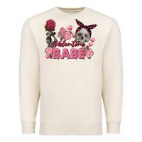 Sandshell Valentine Babe Valentine's Day Skull Premium Sweatshirt - FaDigitalArtStudio