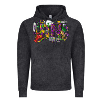 Vintage Black RN Registered Nurse Mardi Gras Vintage Hoodie - LillyAllenDesigns