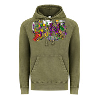 Vintage Olive RN Registered Nurse Mardi Gras Vintage Hoodie - LillyAllenDesigns