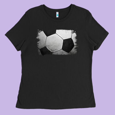 Soccer Brushstroke Ladies Tee Designed By Jasminsmagicworld