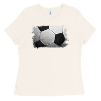 Bone soccer brushstroke Ladies Tee - Jasminsmagicworld