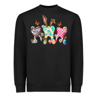 Black Happy Easter Day teeth Heavyweight Sweatshirt - HowdyJamesFarm
