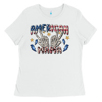 White american mama Ladies Tee - MaliasSmallBusiness