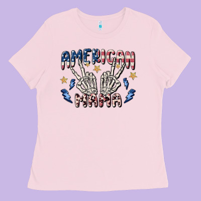 American Mama Ladies Tee Designed By Maliassmallbusiness
